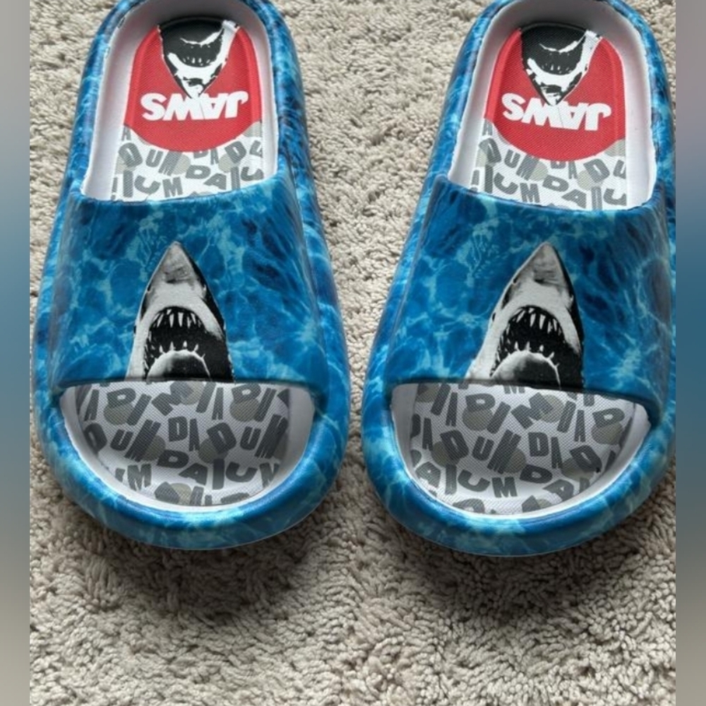 Jaws Men's 13 Blue Comfort Slide Sandals